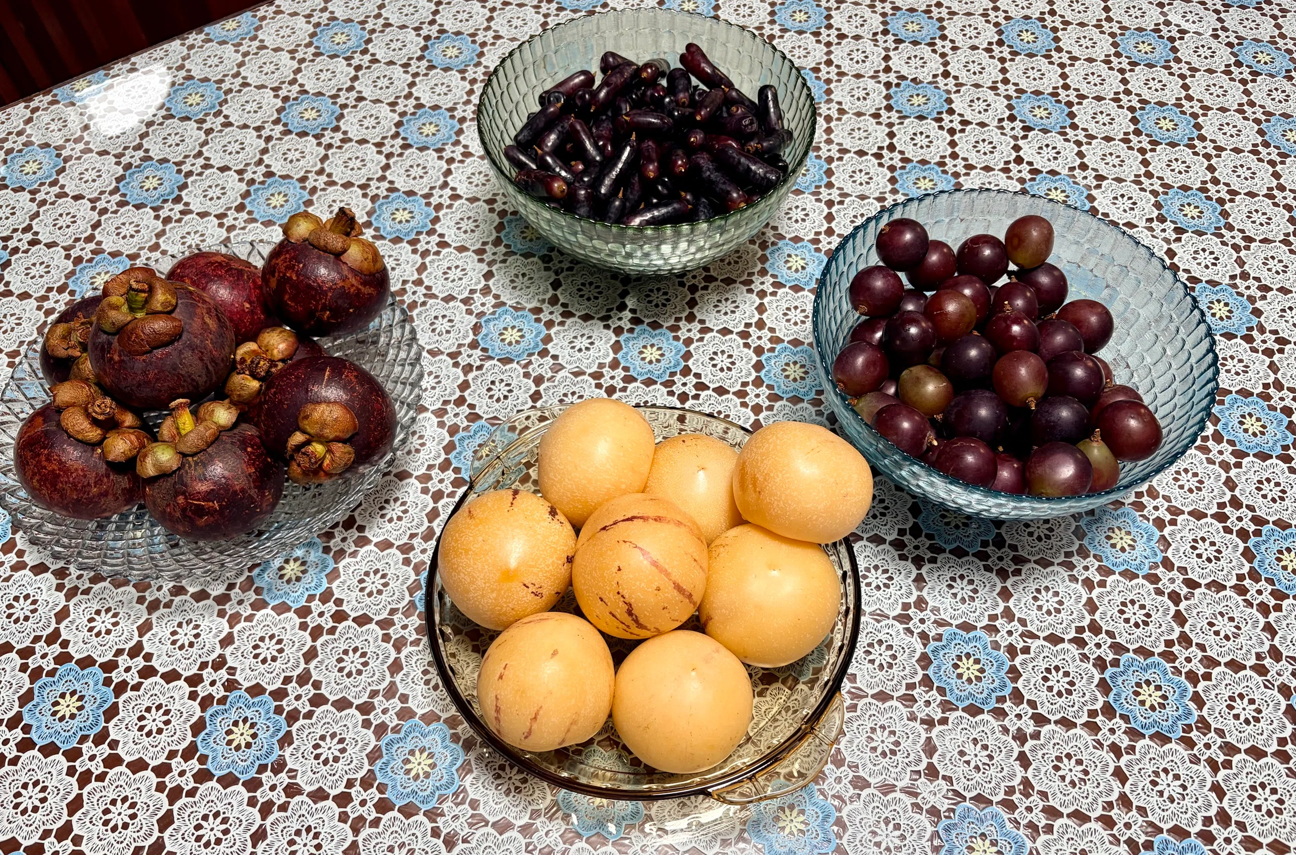 My daughter is made of fruit. Tropical fruits served by my mother-in ...