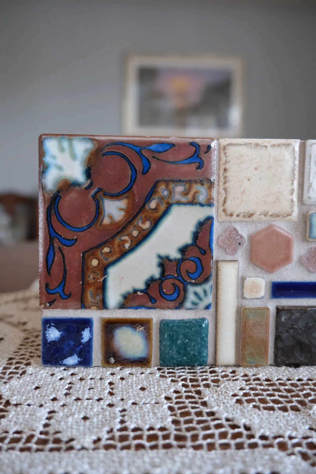 [Interior] Tile Work: Making an Autumn/Winter Tissue Box｜akemi │ 季節と心 ...