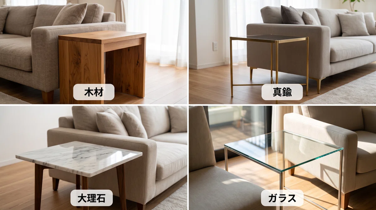Comparing Side Tables by Material (Wood, Brass, Marble): Impressions ...