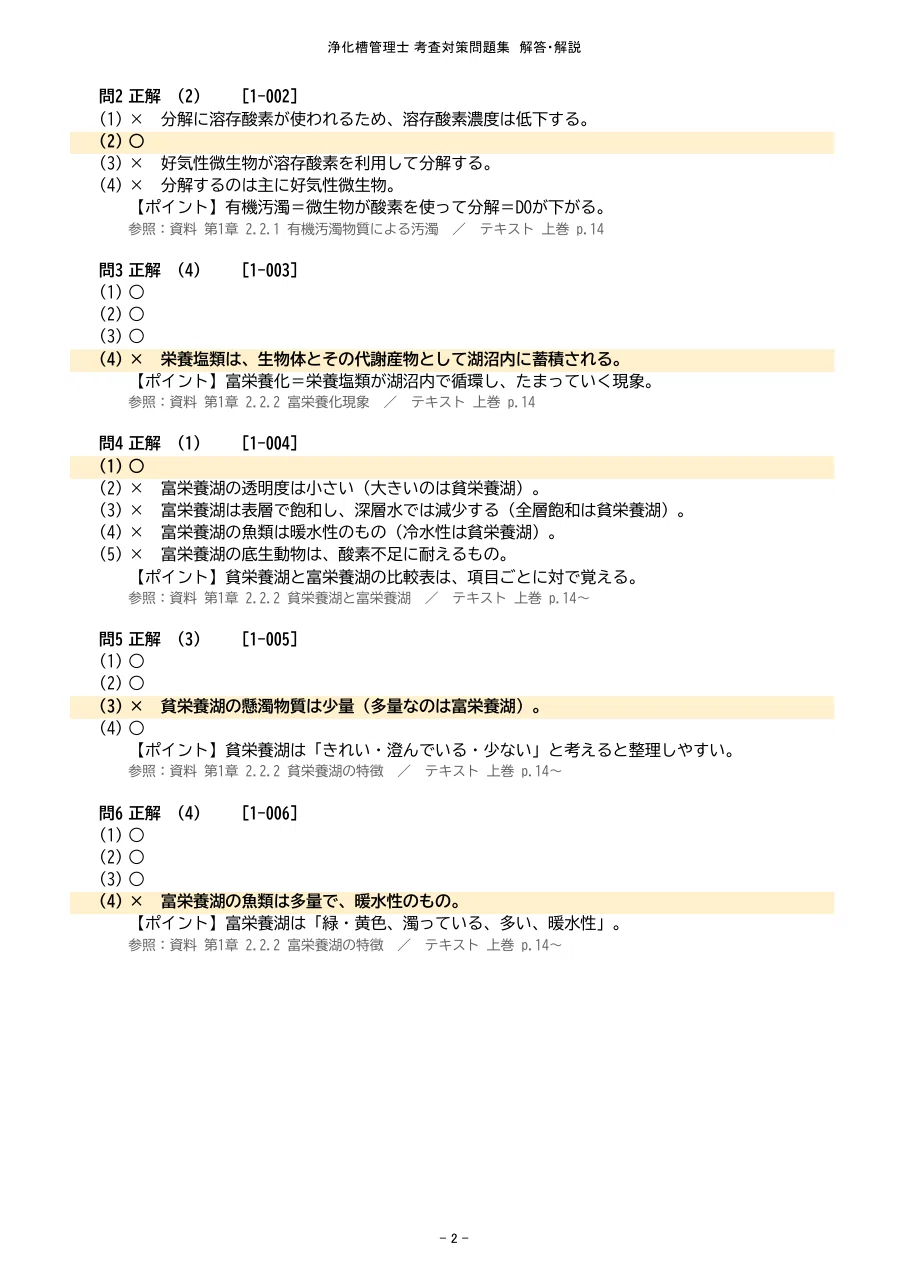 [Johkasou Management Technician] On-Demand Course Exam Preparation ...