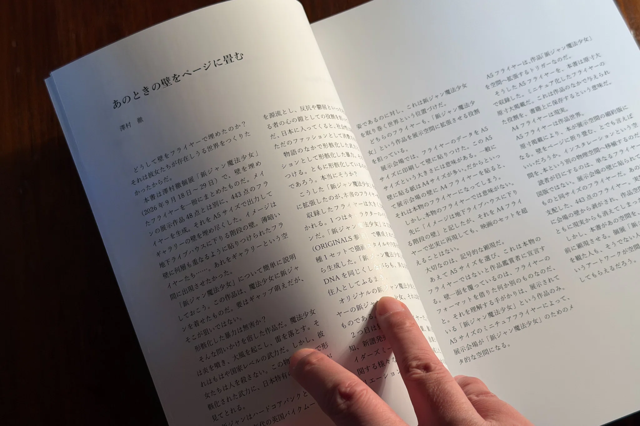 厚さ3cmのフライヤーを見たことがあるか？｜澤村 徹