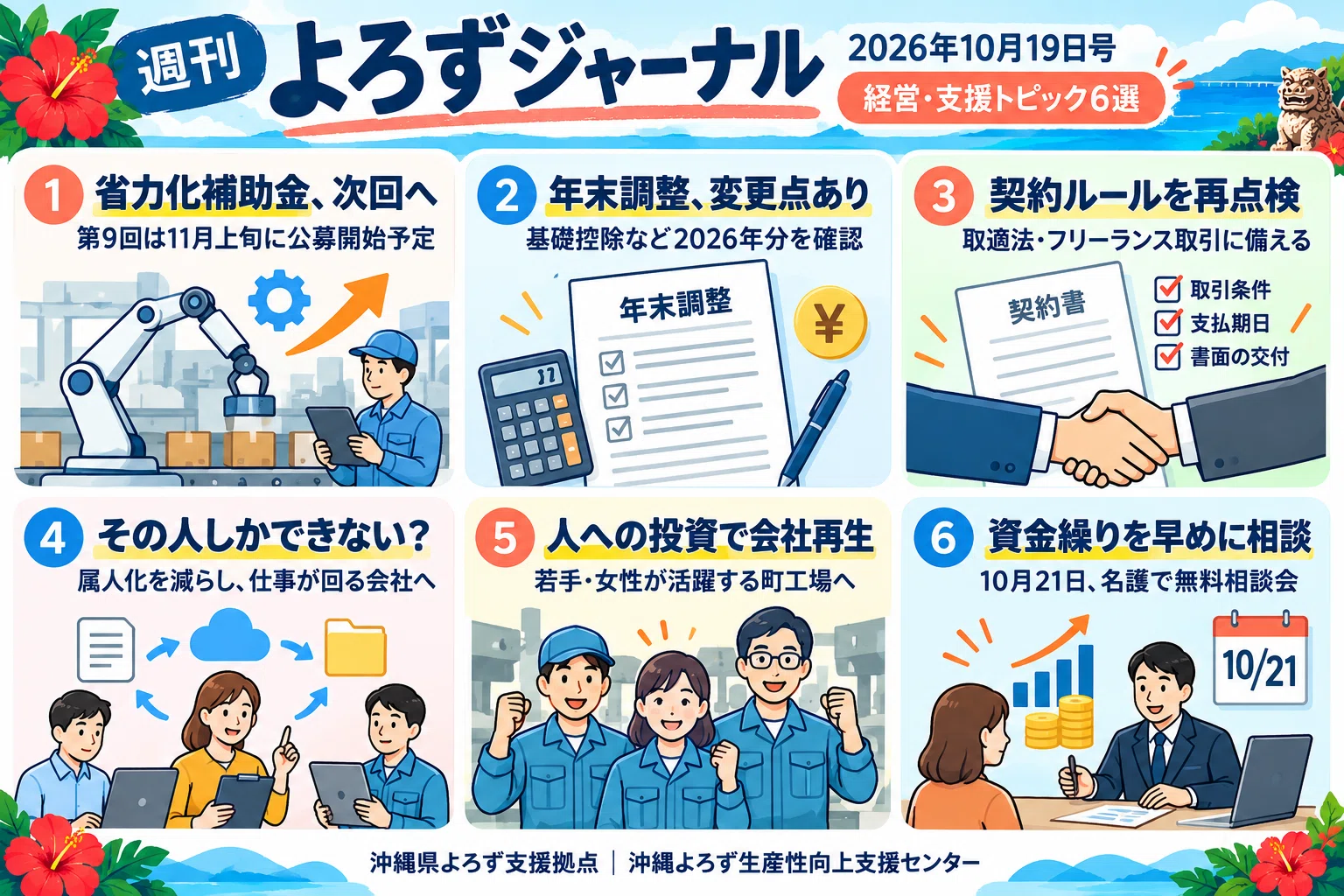 週刊よろずジャーナル｜経営・支援トピック 2026.10.19