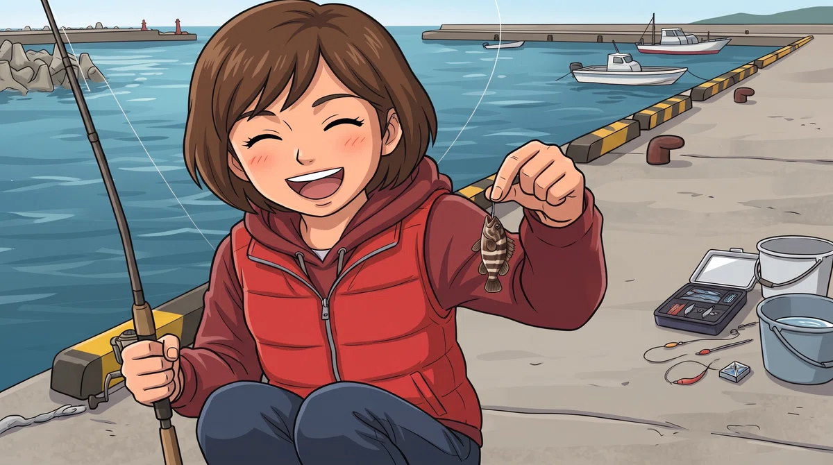 [Fishing Daily Life] A story about taking a middle schooler on their ...