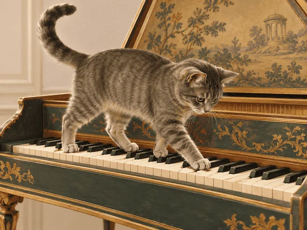 Music played by a cat with its front paws versus music played with all ...