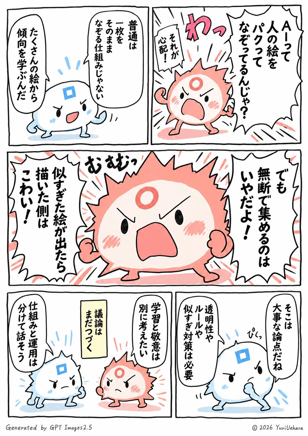 Gender Bias-Free Character Generation Prompt: Speech Bubble Creatures｜うえうえ