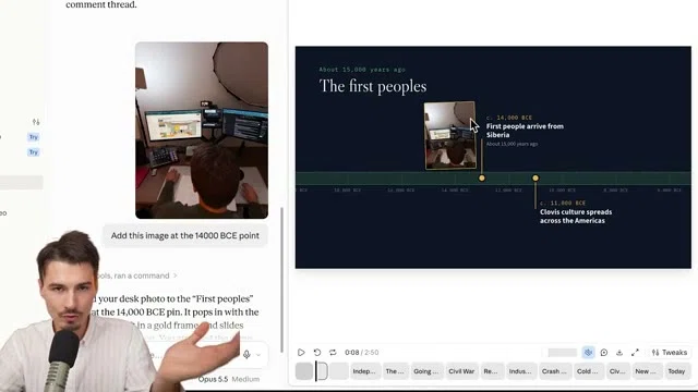 Colorful History Project Timelines Passing a Wikipedia link to Claude Motion generated a US history ...