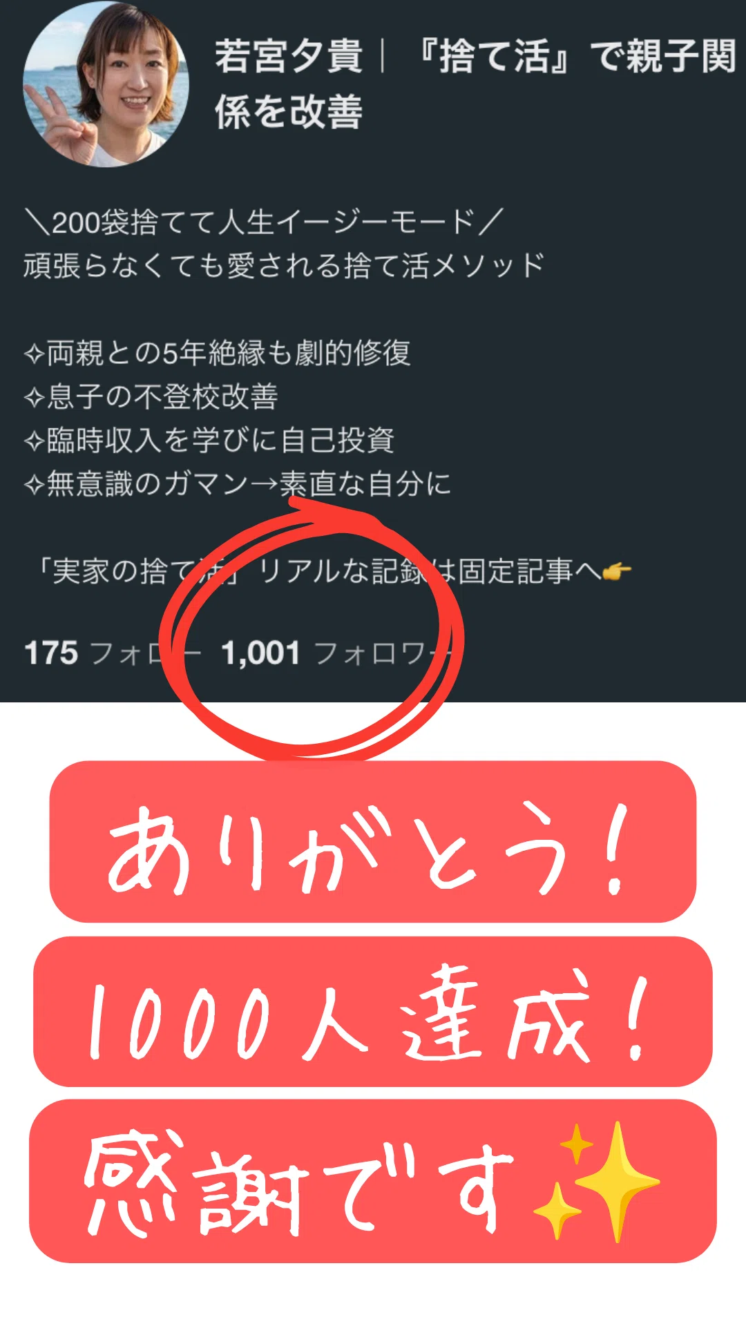 [Gratitude] 1,000 note followers! The reason why I, who couldn't get ...
