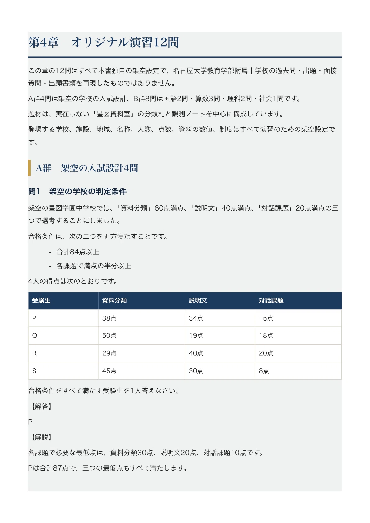 [Nagoya University Junior High School] Junior High School Entrance Exam ...