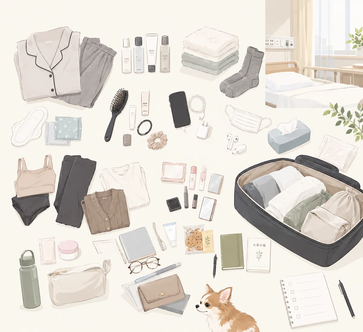 [Hospitalization Preparation] Things I was glad I brought and things I ...