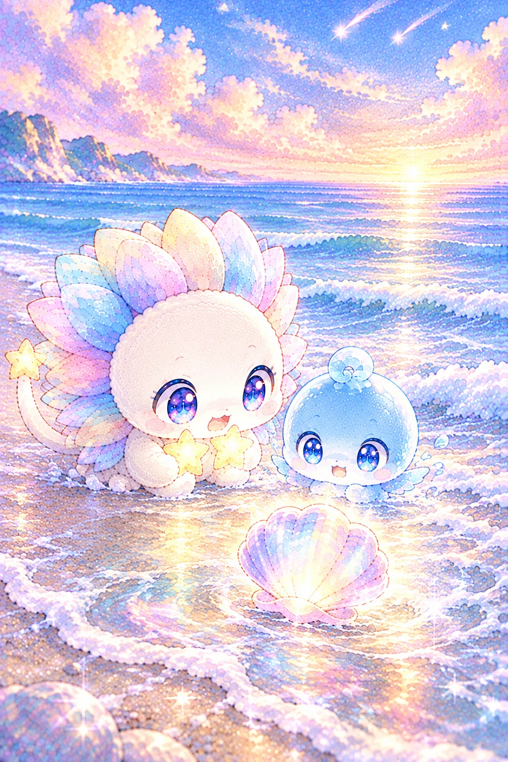 Drawing Two Water Splashes Episode 6: Light Beyond the Waves|銀鱗アズール