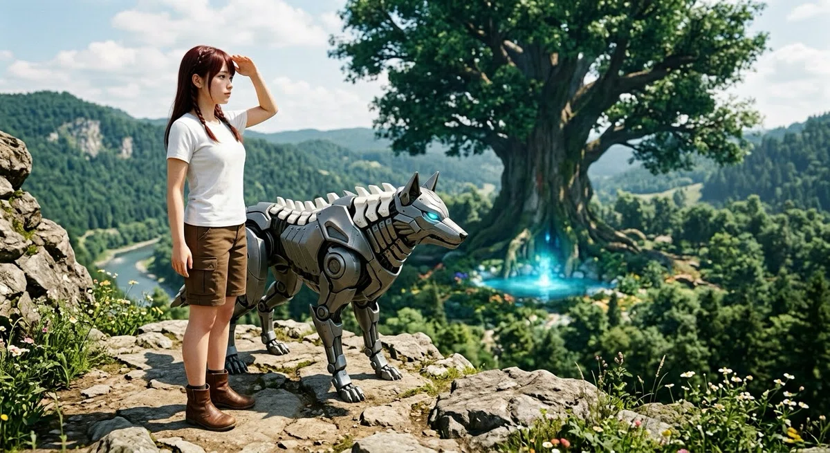 The Girl and the Mecha-Wolf #162 [The Great Tree's Portal] A High-Speed ...