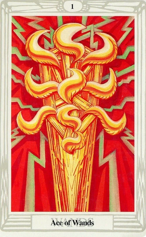 [Thoth Tarot Explanation: Small Cards] Ace of Wands (1) — The fire of ...