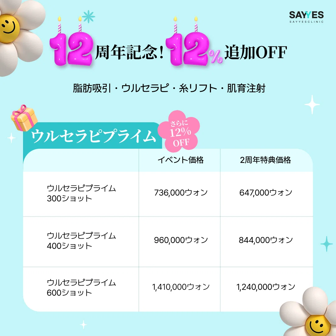 SAYYES Clinic Korea Relocation 2nd Anniversary Event, Only Once a Year ...