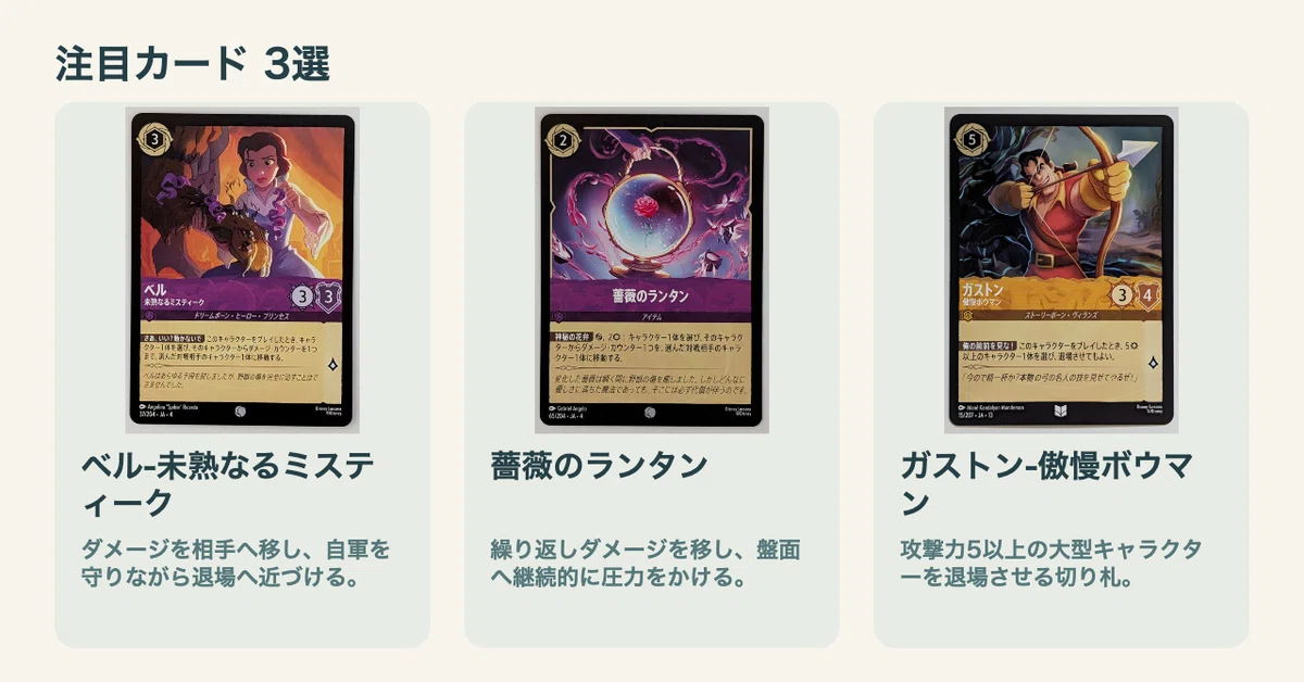 [Lorcana Deck Guide] Beauty and the Beast: Rose Lantern Board Control ...