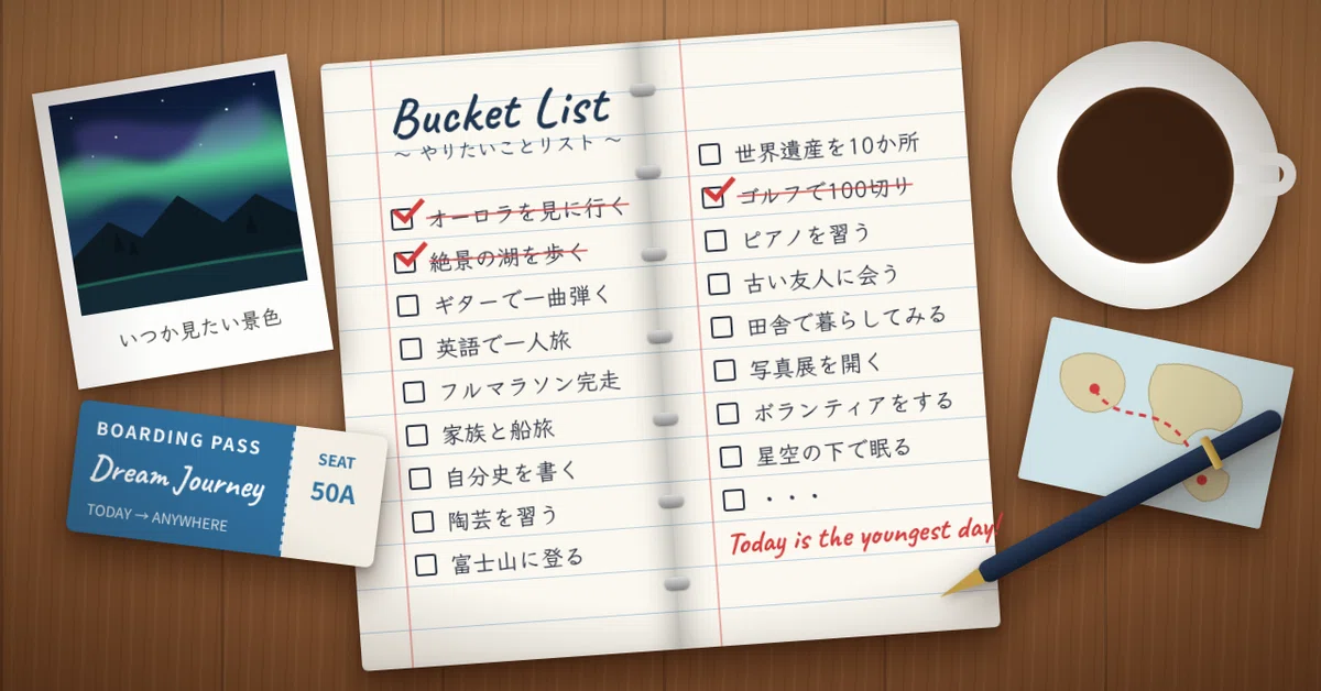 Life Planning: Creating a 'Bucket List' from Age 50 [Part 1] — Bucket ...