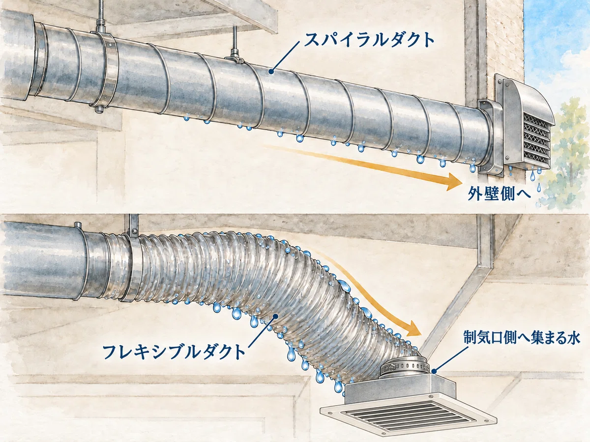 Section Through Connection Pipe The place where water fell was different from the place where ...