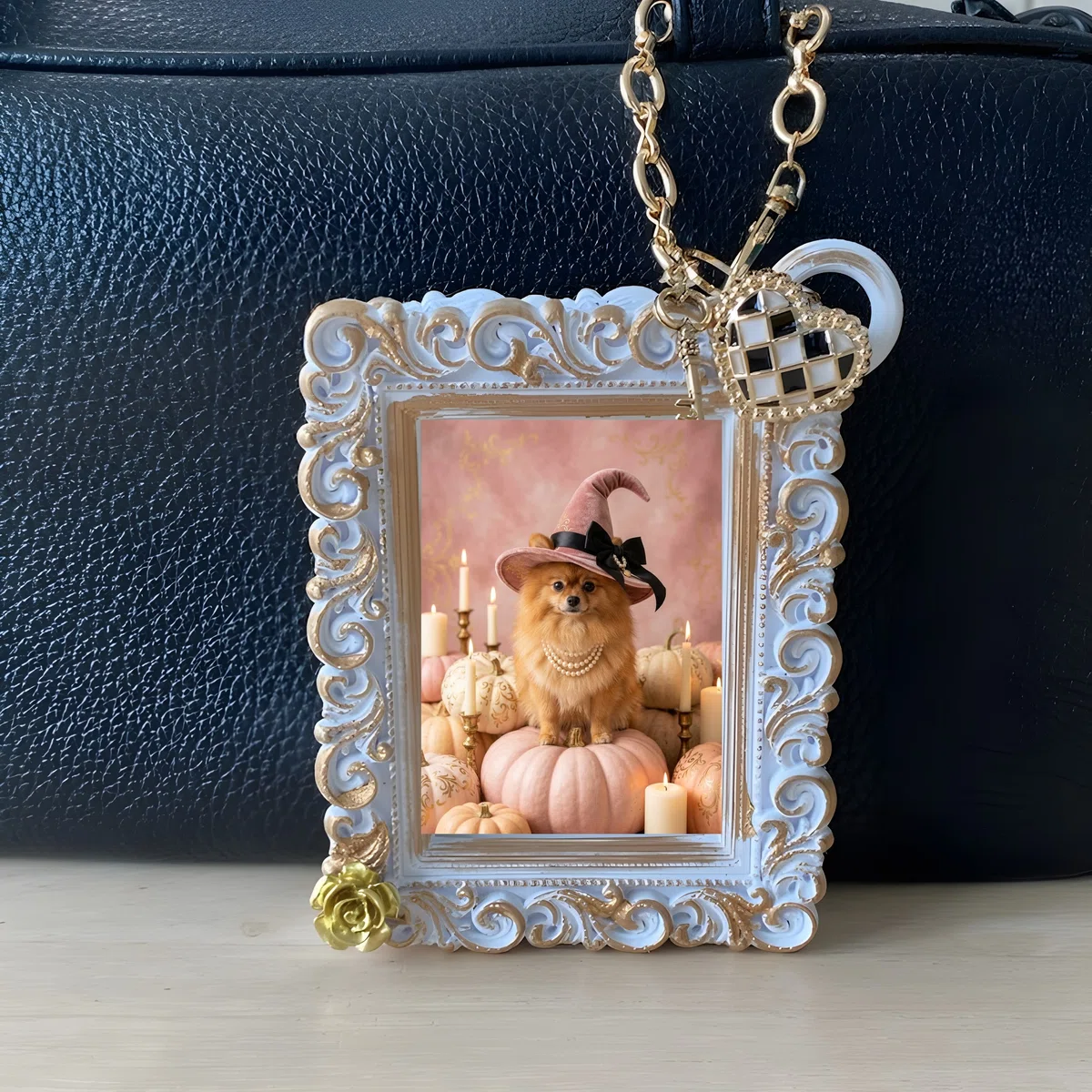 A Pomeranian Halloween bag charm is now available!｜うちの子ルネサンス_バッグ&チャーム