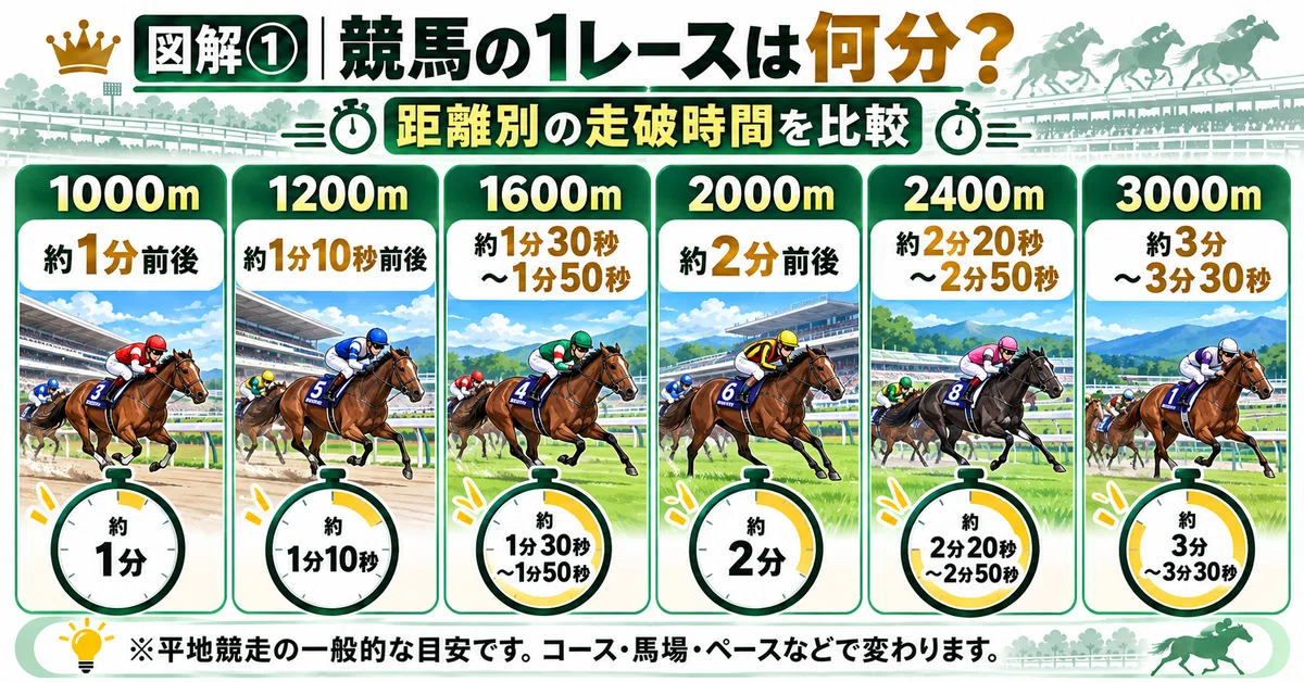 [Horse Racing Beginner's Guide] How many minutes is one horse race ...
