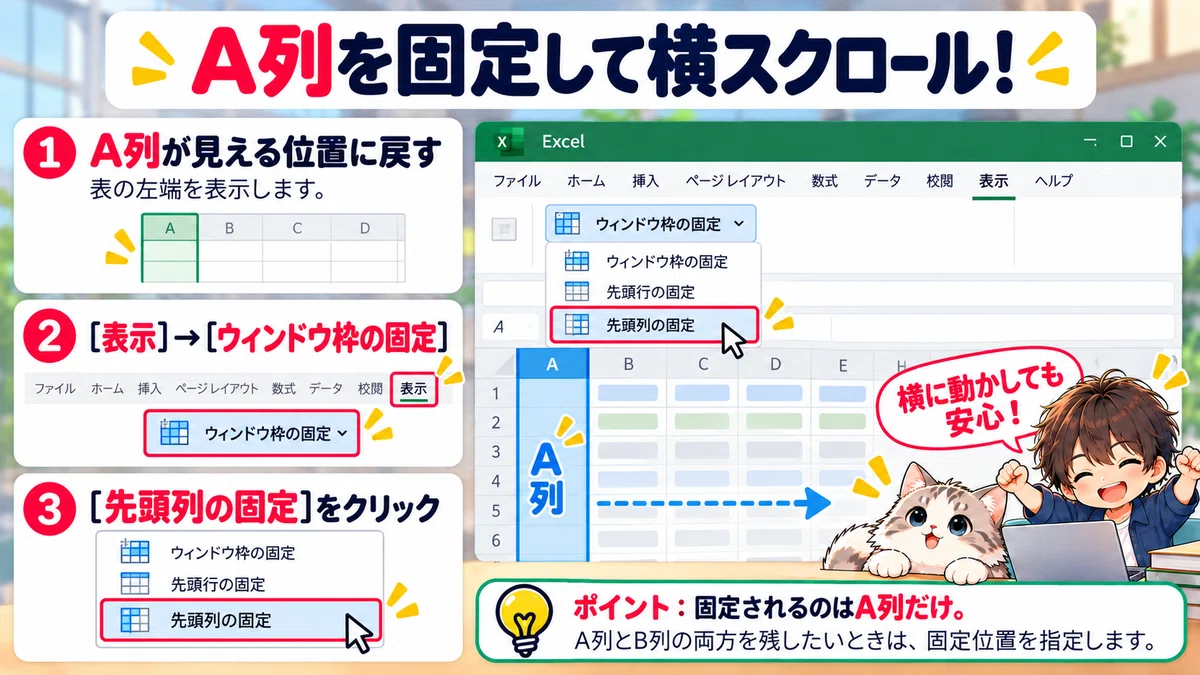[For Excel Beginners] Keep Headings Visible While Scrolling! How to ...