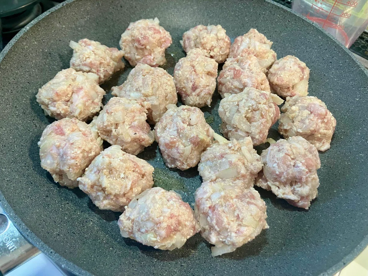 [Recipe Memo] No ground pork? No problem! Spaghetti and Meatballs made ...