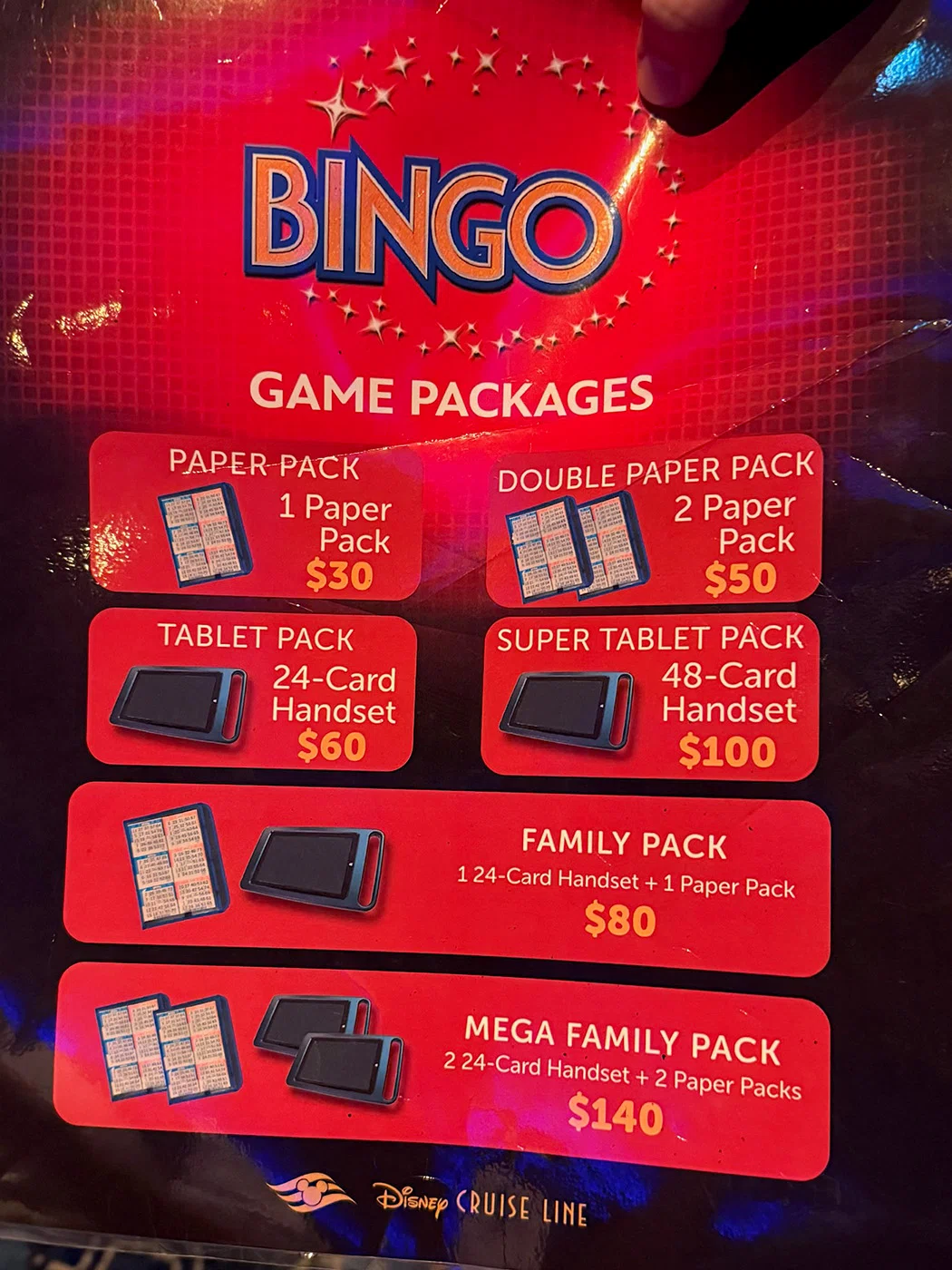 [DCL Adventure] Day 2: An unexpected high cash prize at the Bingo ...