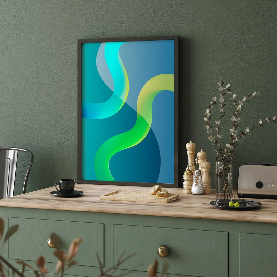 Simple Matte Painting Examples Creating a calm room even with colorful art. Interior design balanced ...