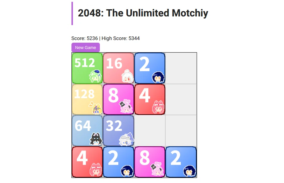[Play on Heiki!]수제 2048 게임 제작 경과![사이호 헤이키]｜さいほうへいき