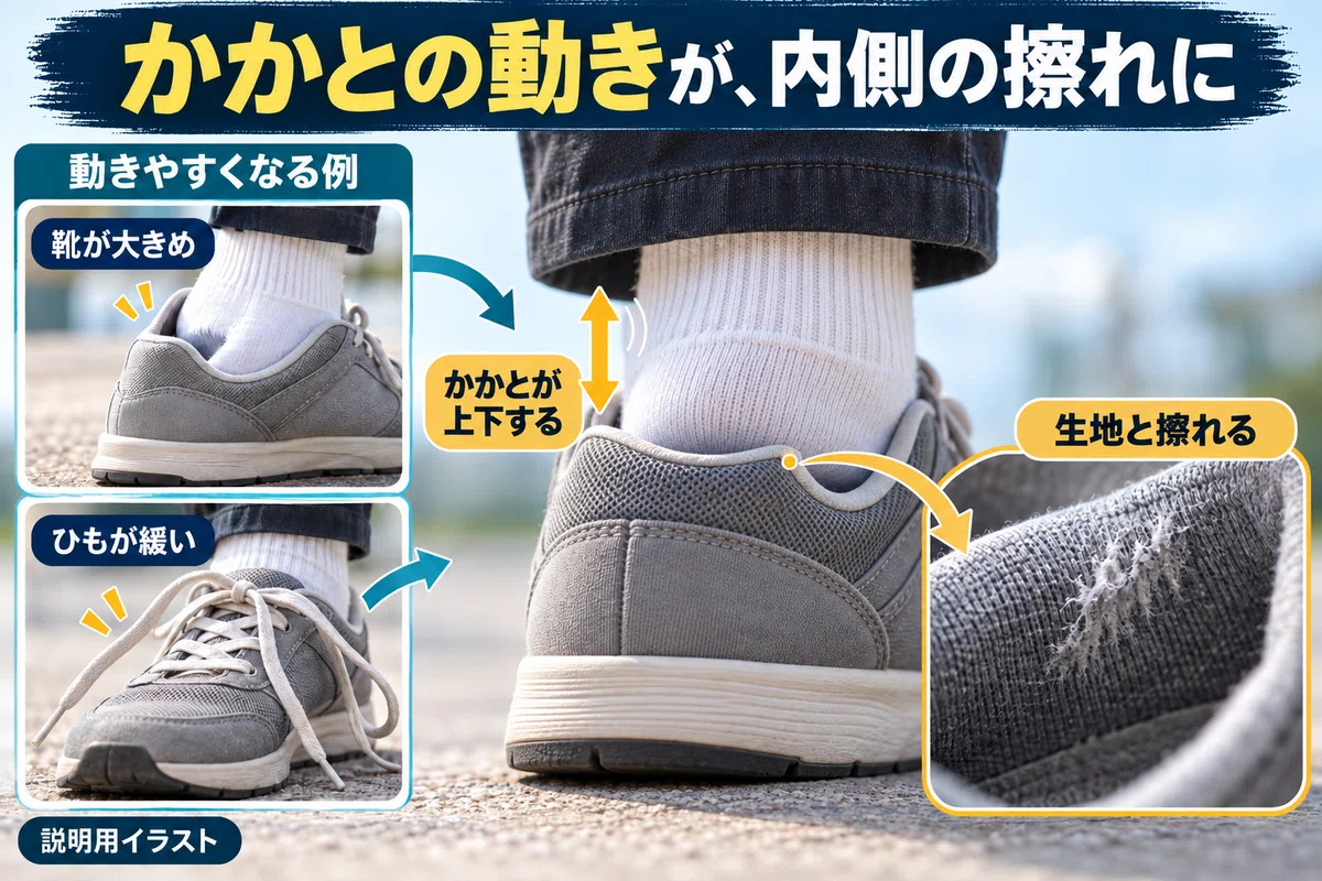 What if the inside of your sneaker heel is torn? Cases where it can be ...