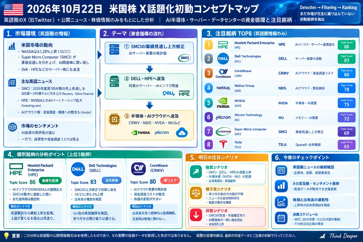 🇺🇸 [October 22, 2026] English-Language Exclusive: Top 8 US Stock X Buzz ...