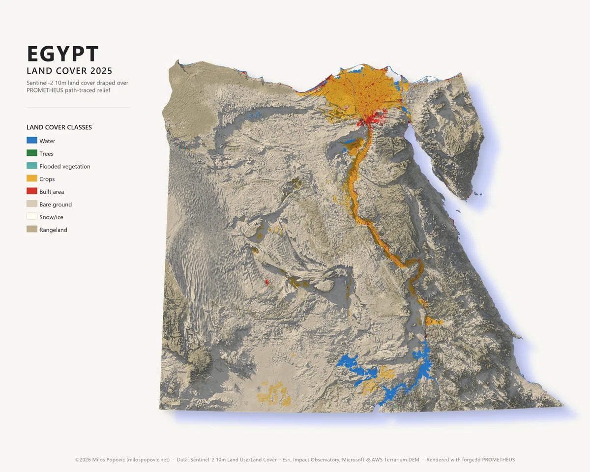 [Map Analysis] Why Do Fields Spread Across the Egyptian Desert? ~Basins ...