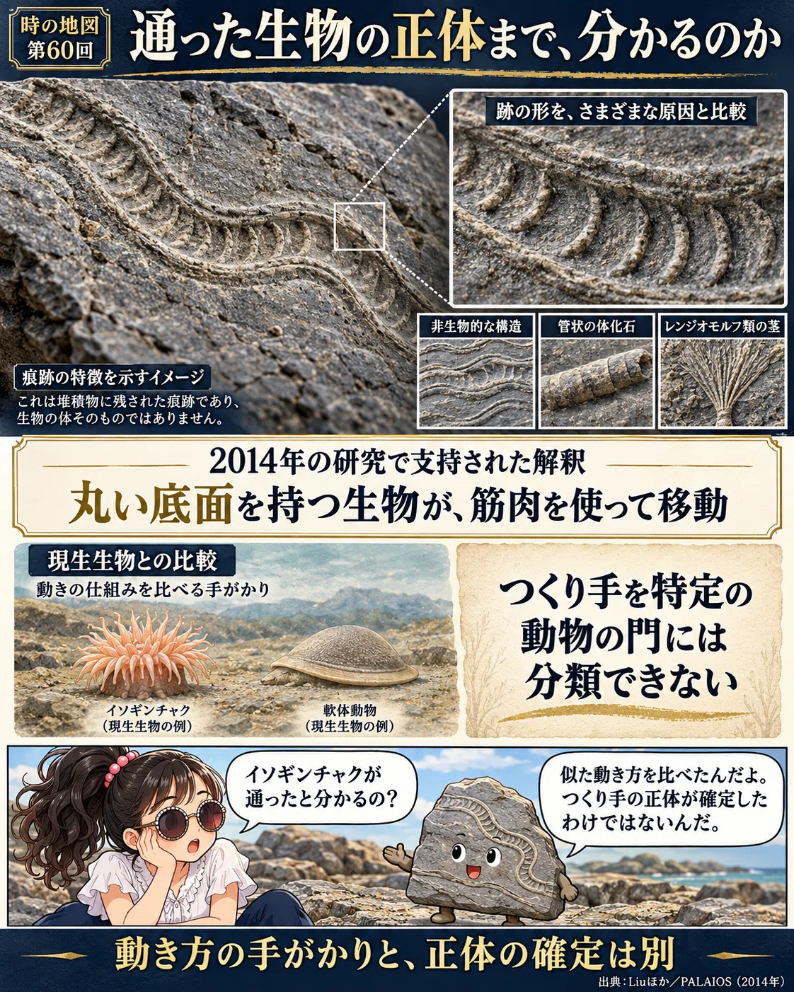Phylum Moolusca Map of Time Part 60 | Traces of Movement Remaining on the Seafloor ...