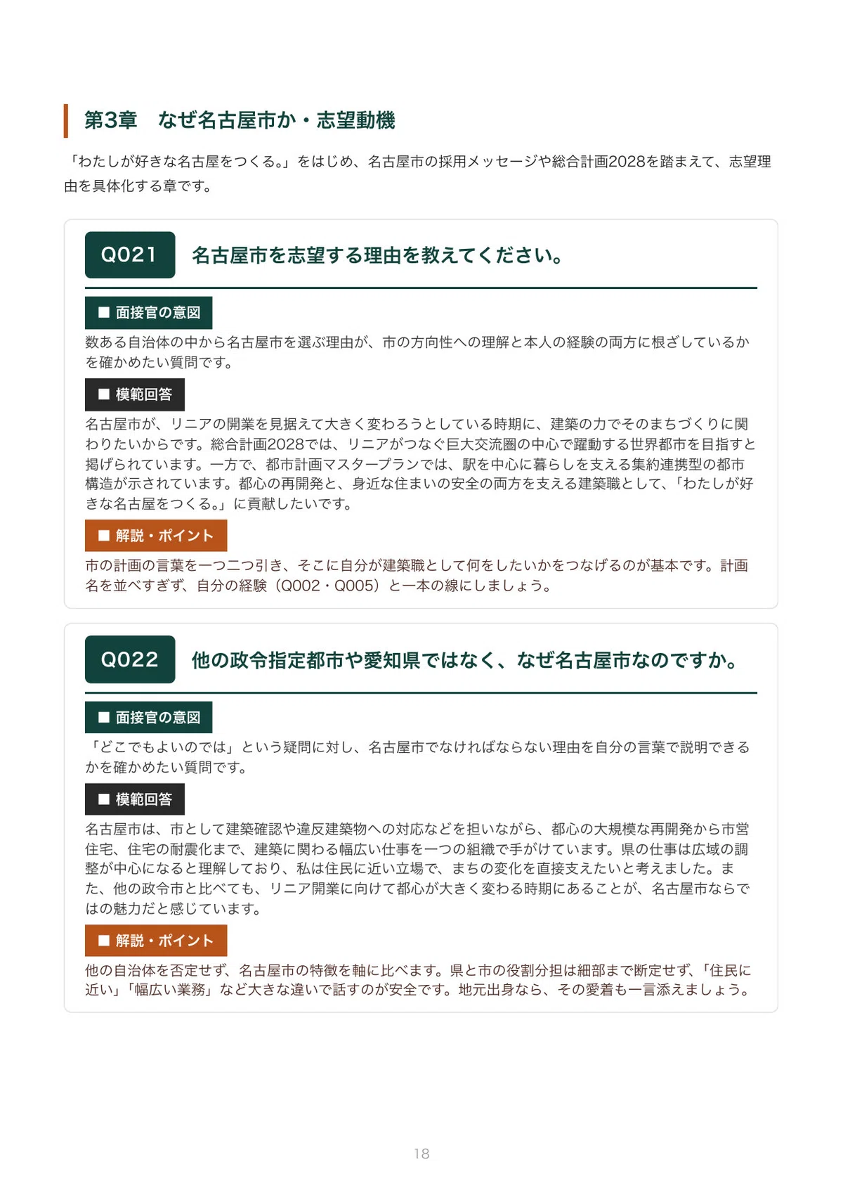 [2027 Recruitment] Interview Preparation for Nagoya City Architecture ...