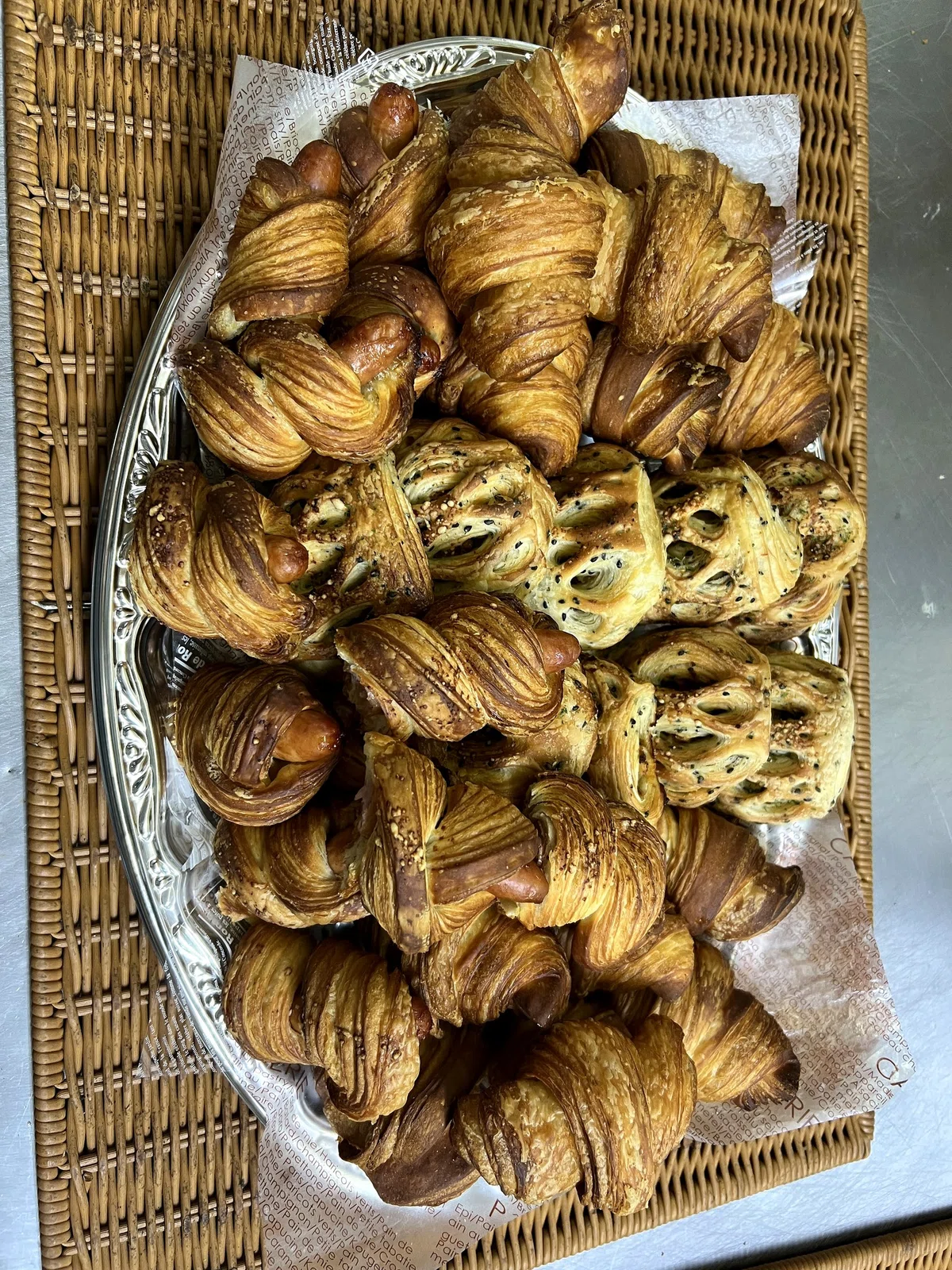 3 Large Platters of Croissants and Danishes for a Morning Training ...