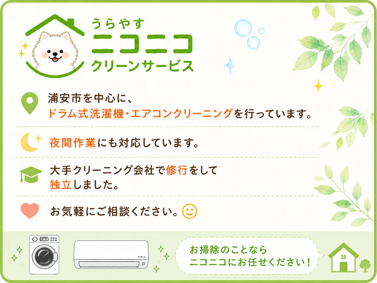Laundry Machine Washing Notes Is your washing machine the cause of that damp laundry smell?|浦安ドラム式洗濯機 ...