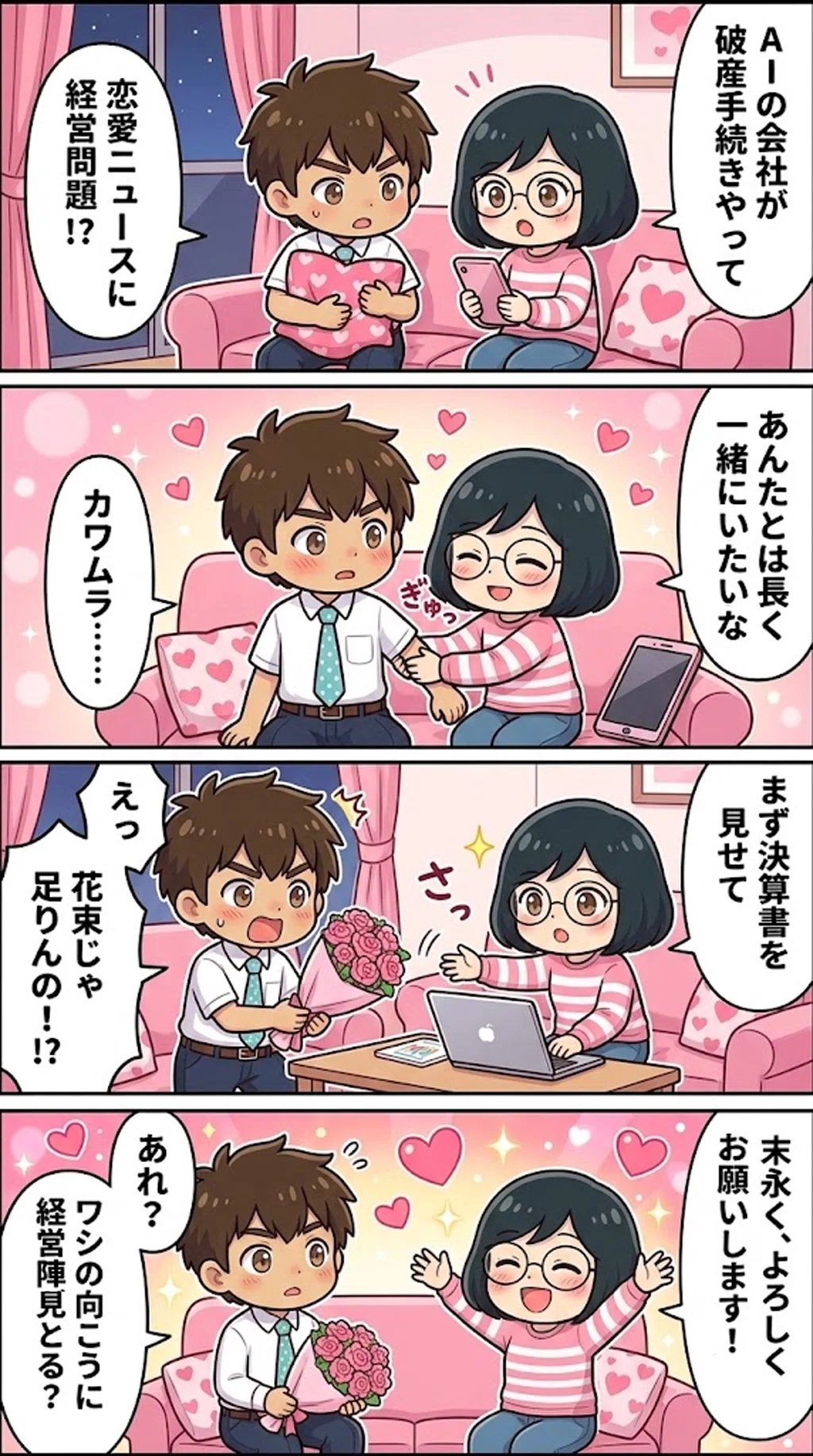 [Comic Essay] I talked about recent AI romance news with Yoshida, and ...