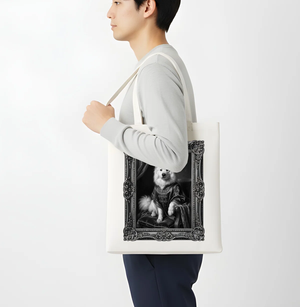 Samoyed Types Samoyed Renaissance Portrait Tote Bag is now available!|うちの子ルネサンス_バッグ&チャーム