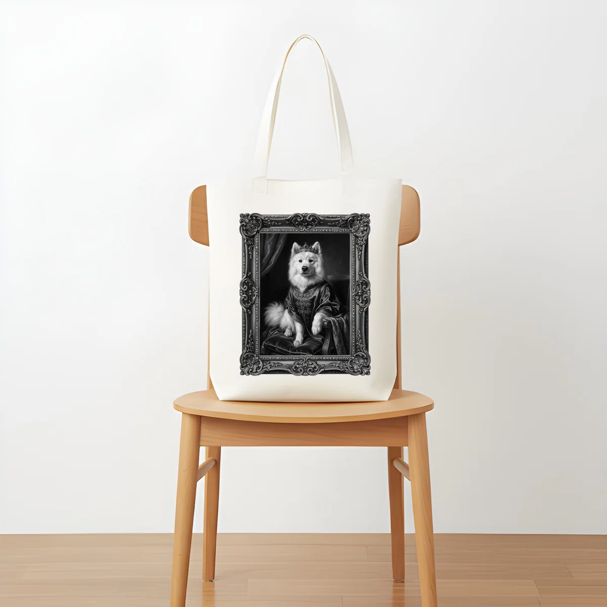 Samoyed Types Samoyed Renaissance Portrait Tote Bag is now available!|うちの子ルネサンス_バッグ&チャーム