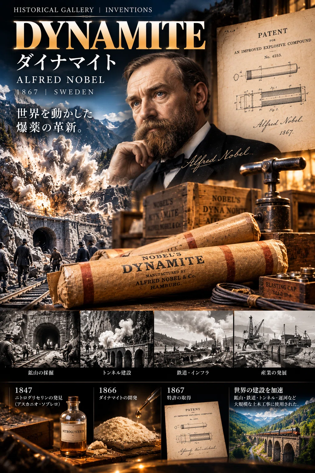 Explisiv Poder MVP ARCHIVE HISTORICAL GALLERY | Science : DYNAMITE 1867 / Dynamite ...