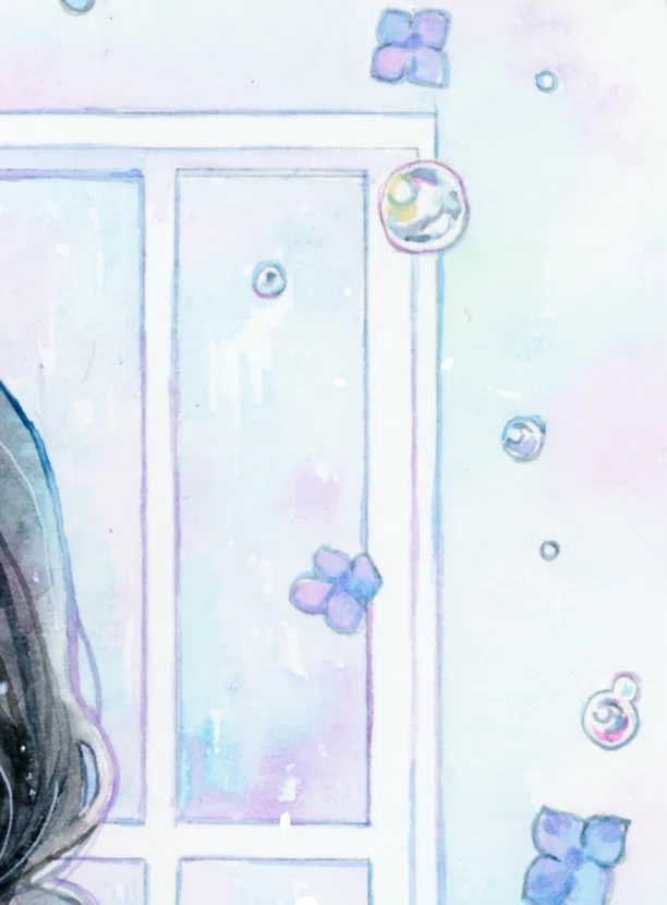 [Transparent Watercolor Making] The Making of 'Cream Soda in the Rain ...