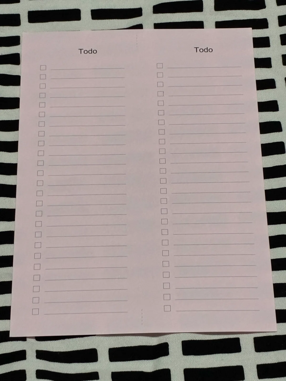 [Free Distribution] Simple Todo refill to be used by cutting A5 paper ...