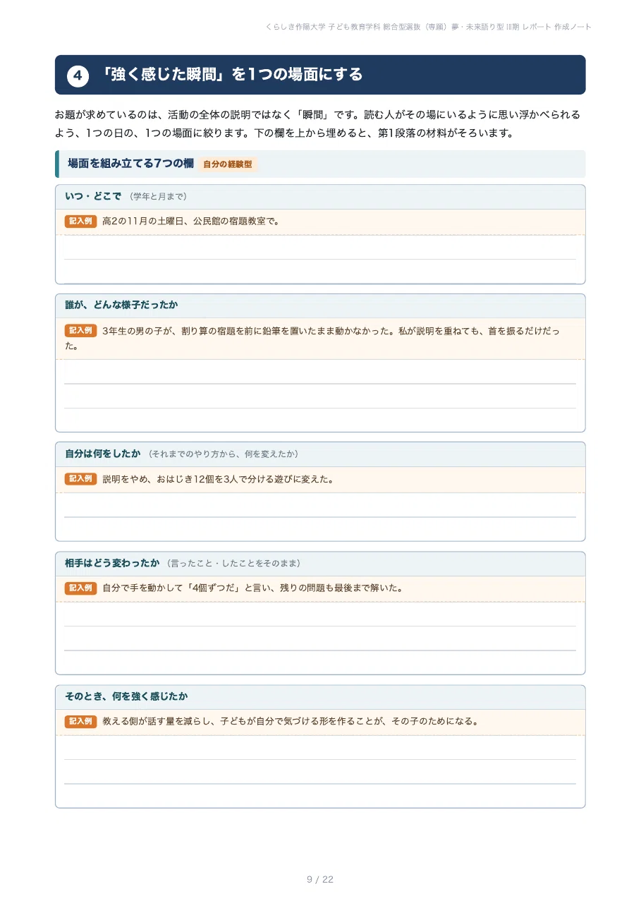 [Kurashiki Sakuyo University, Faculty of Child Education] Comprehensive ...
