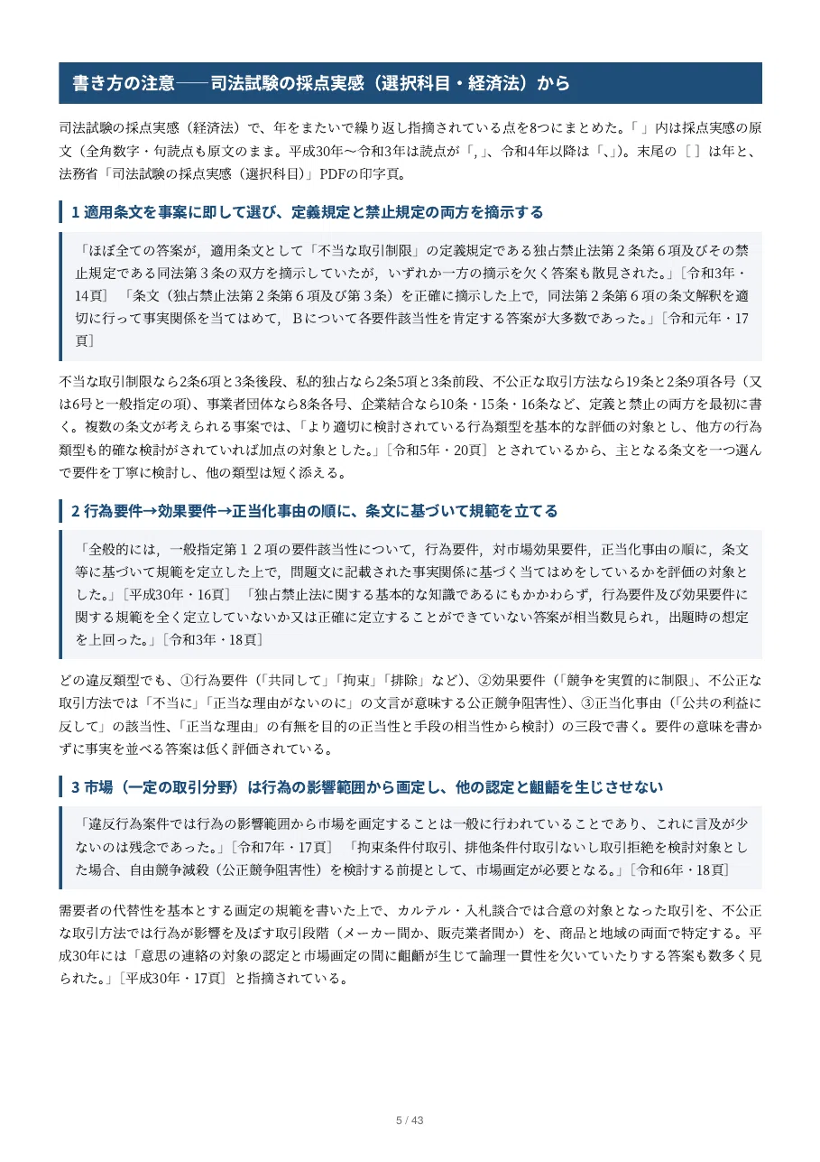 [Economic Law] Elective Subject Argumentation & Norms Note: 32 Issues ...
