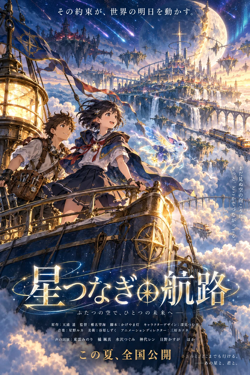 I had AI create a poster for a 'blockbuster' anime movie!｜松本歩