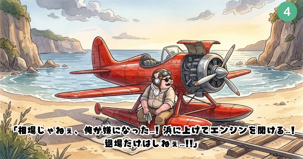 [4-Panel Manga] Weekly Sanpachi 'Flying for 5 days with the same ...