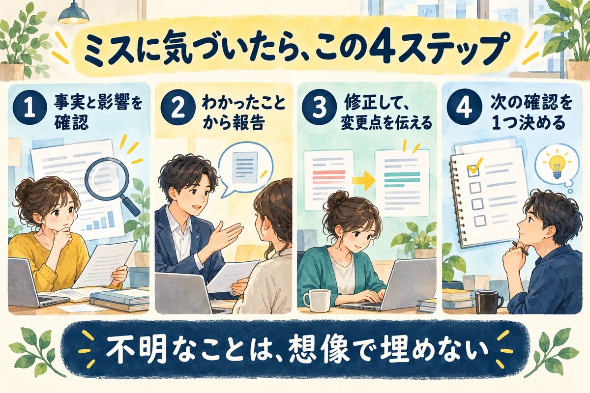 What to do if you notice a mistake in your side job? | 4 steps to ...