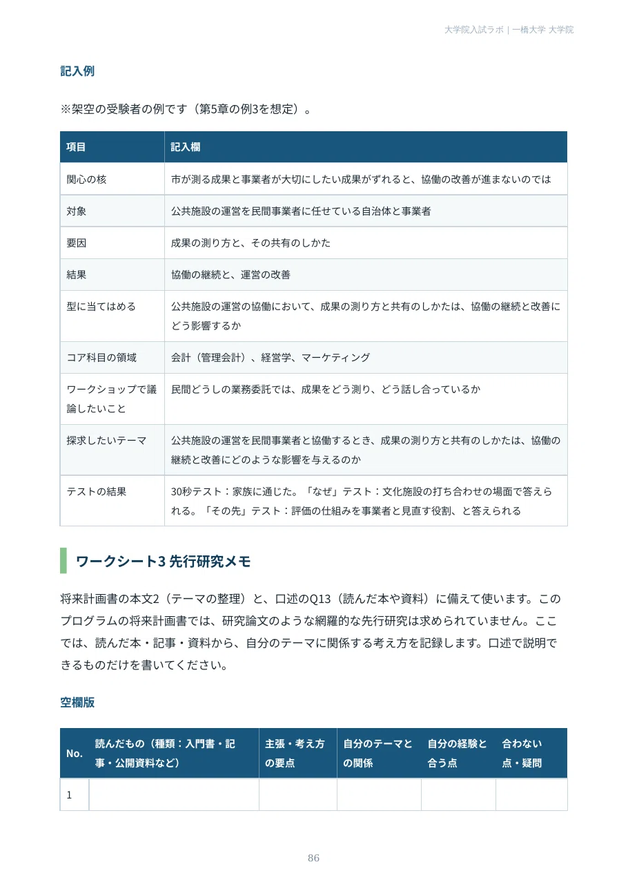[Hitotsubashi University Graduate School] Management Administration ...