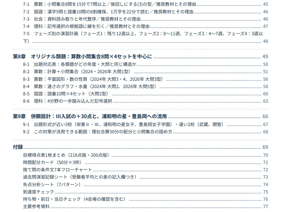 [Sakae Higashi Junior High School] Scoring Strategy Guide 79 Pages ...