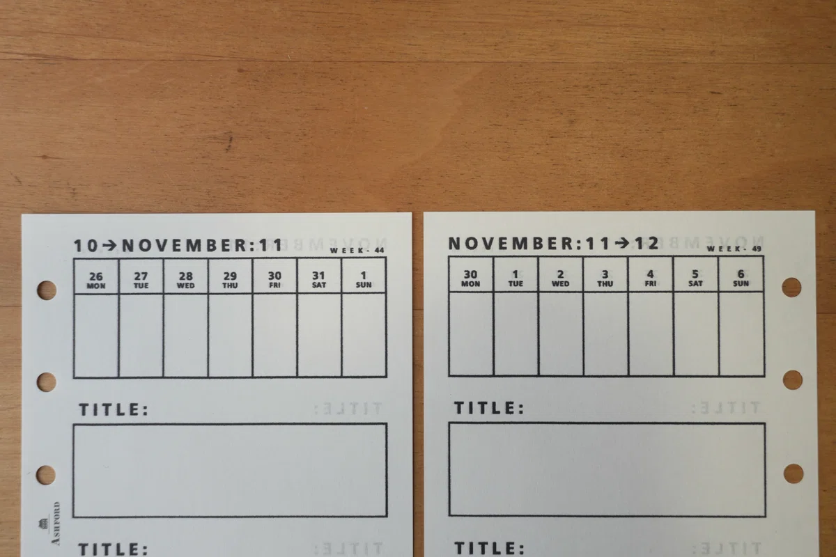 [M6] November Vertical Refill Set + Refills That Might Be Useful to ...