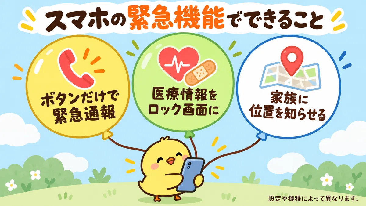 In an emergency, your smartphone can help. Set up 
