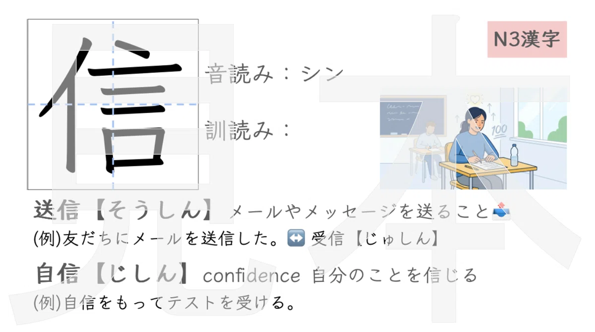 N3 Kanji Google Slides Vol. 1 (8 Kanji / Includes Teaching Points in ...